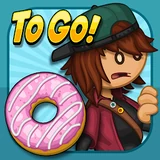 Papa's Donuteria To Go! app icon: a shop worker beside a frosted donut